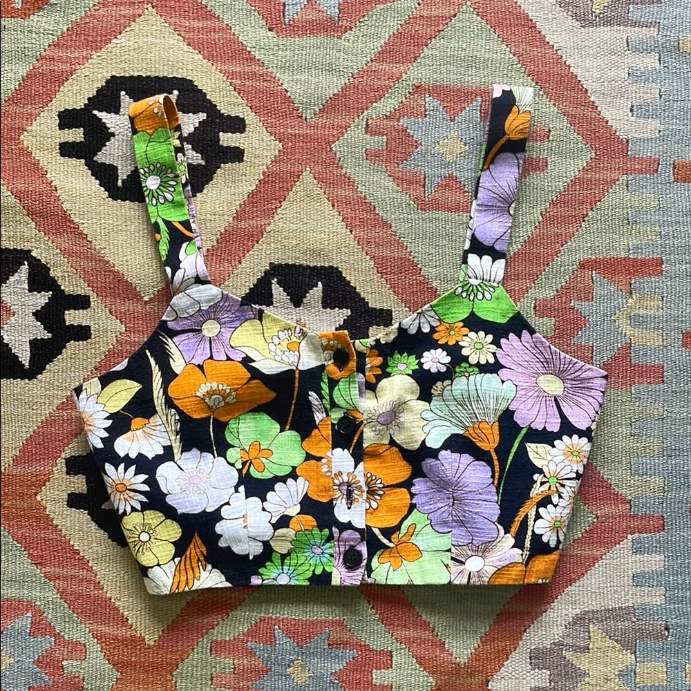 Maje Floral Crop Top
